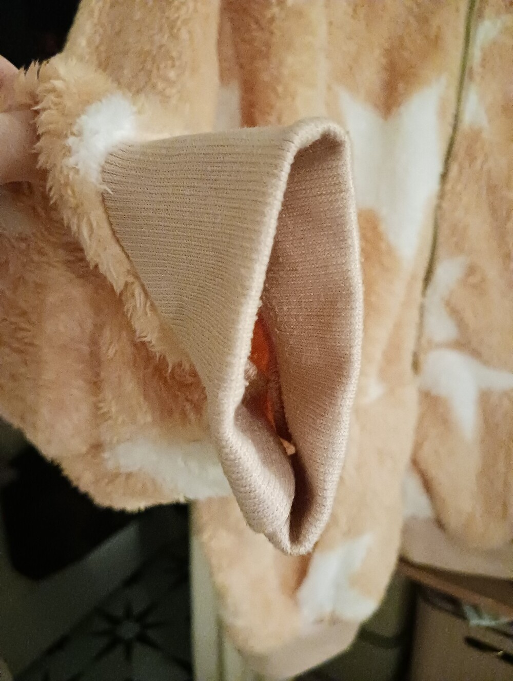 Star-Print Hooded Sherpa Jacket Cozy Zip Hoodie - Picture 10 of 15